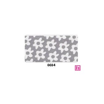 31024-25-0034 BIES PERFILADO ESTAMPADO XOLA 25 MM ALGODON 100% GRIS Venta en piezas de 20.00 M