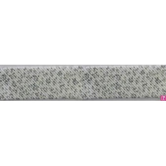 3287-30-02 BIES PERFILADO ZEITA-FLORAL 30 MM. POLIESTER 70%-ALGODON 30% BLANCO/CELESTE Venta en piezas de 25.00 M
