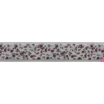 3288-18-03 BIES PERFILADO ZEITA-MARGARITA 18 MM. POLIESTER 70%-ALGODON 30% BLANCO/LILA Venta en piezas de 25.00 M