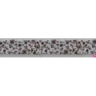 3288-18-04 BIES PERFILADO ZEITA-MARGARITA 18 MM. POLIESTER 70%-ALGODON 30% BLANCO/MARRON Venta en piezas de 25.00 M