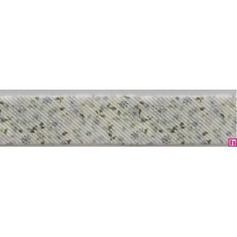 3288-30-02 BIES PERFILADO ZEITA-MARGARITA 30 MM. POLIESTER 70%-ALGODON 30% BLANCO/CELESTE Venta en piezas de 25.00 M