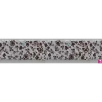 3288-30-04 BIES PERFILADO ZEITA-MARGARITA 30 MM. POLIESTER 70%-ALGODON 30% BLANCO/MARRON Venta en piezas de 25.00 M
