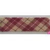 3315-18-01 BIES PERFILADO DIOGO-VICHY 18 MM. POLIESTER 70%-ALGODON 30% GRANATE Venta en piezas de 25.00 M