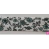 3366-18-02 BIES PERFILADO EILEN-FLORAL 18 MM. POLIESTER 70%-ALGODON 30% BLANCO/CELESTE Venta en piezas de 25.00 M
