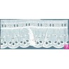 35945/36-000 TIRA FRUNCIDA BATISTA ROUS 55 MM. POLIESTER 60%-ALGODON 40% BLANCO Venta en piezas de 11.00 M
