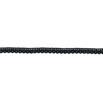 43491 PUNTILLA NYLON FRAMBUESA 10 MM. POLIAMIDA 100% NEGRO Venta en piezas de 50.00 M