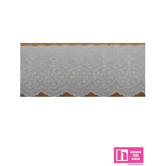53222 BELINA TIRA BORDADA BATISTA 65 MM. ALGODON 100% BEIG Venta en piezas de 13.00 M