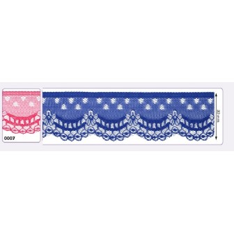 541258-007 PUNTILLA NYLON VILMA 35 MM. POLIESTER 100% FUCSIA Venta en piezas de 25.00 M