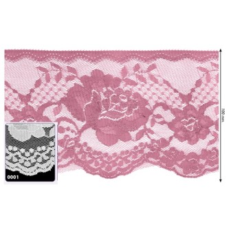 541260-001 PUNTILLA NYLON OREGANO 100 MM. POLIESTER 100% BLANCO Venta en piezas de 25.00 M