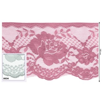 541260-034 PUNTILLA NYLON OREGANO 100 MM. POLIESTER 100% GRIS Venta en piezas de 25.00 M