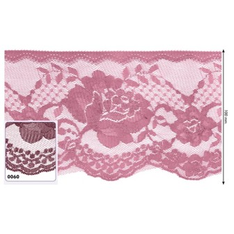 541260-060 PUNTILLA NYLON OREGANO 100 MM. POLIESTER 100% GRANATE Venta en piezas de 25.00 M