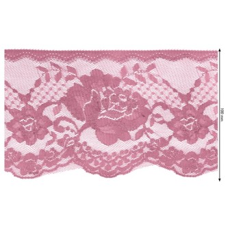 541260-068 PUNTILLA NYLON OREGANO 100 MM. POLIESTER 100% FRAMBUESA Venta en piezas de 25.00 M