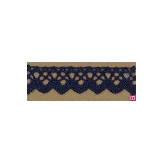 58192 PUNTILLA BOLILLO AMAYA 10 MM. ALGODON 100% MARINO Venta en piezas de 25.00 M