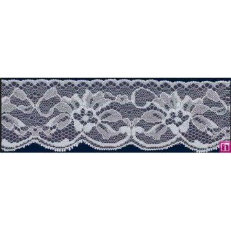58571 AICHA PUNTILLA NYLON 50 MM. POLIAMIDA 100% BLANCO Venta en piezas de 20.00 M