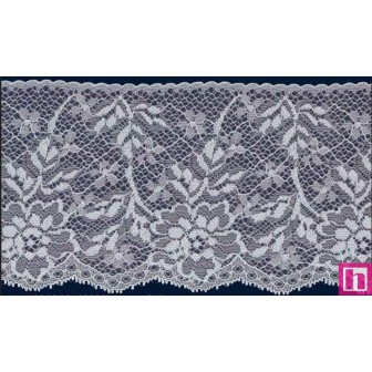 58577 TITANIA PUNTILLA NYLON 90 MM. POLIAMIDA 100% BLANCO Venta en piezas de 20.00 M