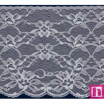 58580 BEFANA PUNTILLA NYLON 150 MM. POLIAMIDA 100% BLANCO Venta en piezas de 20.00 M