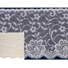 58584 FLORA PUNTILLA NYLON 110 MM. POLIAMIDA 100% MARFIL Venta en piezas de 20.00 M