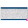 606031-30-01 CINTA JACQUARD MINOS 30 MM. POLIESTER 100% BLANCO/PLATA Venta en piezas de 10.00 M