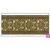606031-30-102 CINTA JACQUARD MINOS 30 MM. POLIESTER 100% NEGRO/DORADO Venta en piezas de 10.00 M