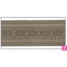 606033-30-03 CINTA JACQUARD CLEO 30 MM. POLIESTER 100% GRIS/DORADO Venta en piezas de 10.00 M