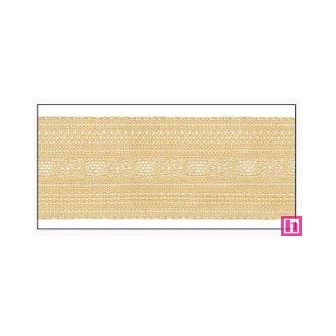 606033-50-01 CINTA JACQUARD CLEO 50 MM. POLIESTER 100% BEIG Venta en piezas de 10.00 M