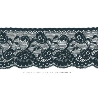 61315 LUCETTE PUNTILLA NYLON 55 MM. POLIAMIDA 100% NEGRO Venta en piezas de 20.00 M