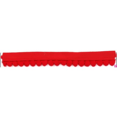 64240 MADROÑO VIVO MECHA AIFOS POLIESTER 50%-ALGODON 50% ROJO Venta en piezas de 25.00 M