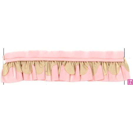 64251 VIVO PETALO FRUNCIDO SUNSET POLIESTER 50%-ALGODON 50% ROSA/CAMEL Venta en piezas de 25.00 M