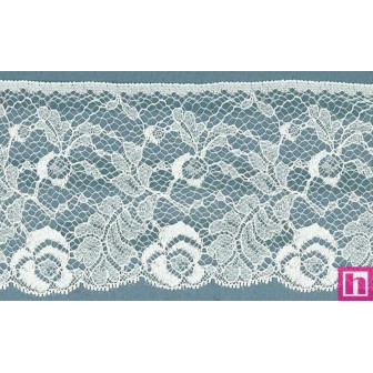 64331 PUNTILLA NYLON CIRO 80 MM. POLIAMIDA 100% MARFIL Venta en piezas de 20.00 M