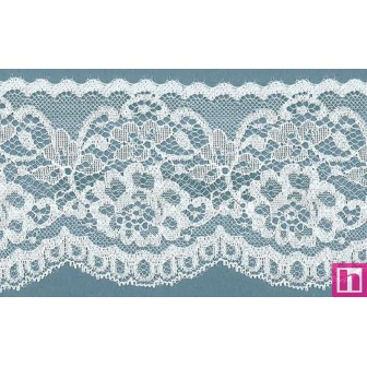 64339 PUNTILLA NYLON INDER 85 MM. POLIAMIDA 100% BLANCO Venta en piezas de 20.00 M