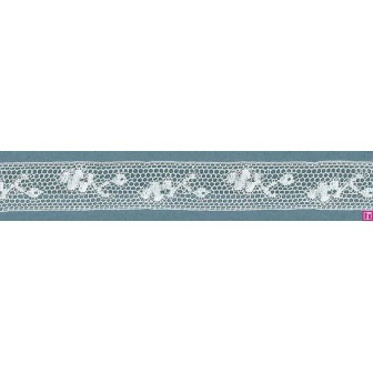 64349 ENTREDOS VALENCIE KANU 20 MM. ALGODON 92%-POLIAMIDA 8% BLANCO Venta en piezas de 20.00 M