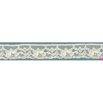 64354 PUNTILLA VALENCIE LAURATO 20 MM. ALGODON 92%-POLIAMIDA 8% BEIG Venta en piezas de 20.00 M