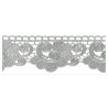 654718-101 PUNTILLA GUIPUR FANTASIA ISIS 56 MM. POLIESTER 100% PLATA Venta en piezas de 9.10 M