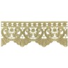 654719-100 PUNTILLA GUIPUR FANTASIA MAXWELL 60 MM. POLIESTER 100% DORADO Venta en piezas de 9.10 M