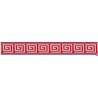 655364-09 CINTA JACQUARD TAFAR 25 MM. POLIESTER 100% ROJO Venta en piezas de 7.00 M