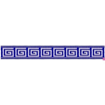 655364-19 CINTA JACQUARD TAFAR 25 MM. POLIESTER 100% MARINO Venta en piezas de 7.00 M