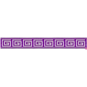 655364-22 CINTA JACQUARD TAFAR 25 MM. POLIESTER 100% MORADO Venta en piezas de 7.00 M