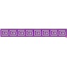 655364-22 CINTA JACQUARD TAFAR 25 MM. POLIESTER 100% MORADO Venta en piezas de 7.00 M
