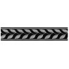 655378-101 CINTA JACQUARD RAYAN 33 MM. POLIESTER 100% NEGRO/PLATA Venta en piezas de 7.00 M
