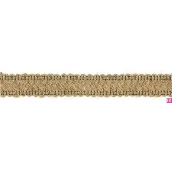 6630 GALON YUTE LEIRE 20 MM ALGODON 100% YUTE 95%-ACRILICO 5% CRUDO Venta en piezas de 25.00 M