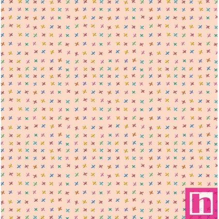 66936 PATCH. AMERICANO SEW PRETTY (11) 110 CM. ALGODON 100% ROSA Venta en piezas de 7.00 M