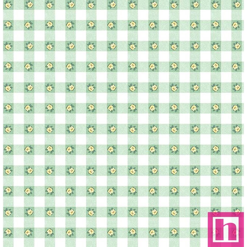 67016 PATCH. AMERICANO BLOSSOM BLISS (12) 110 CM. ALGODON 100% BLANCO/MENTA Venta en piezas de 7.00 M