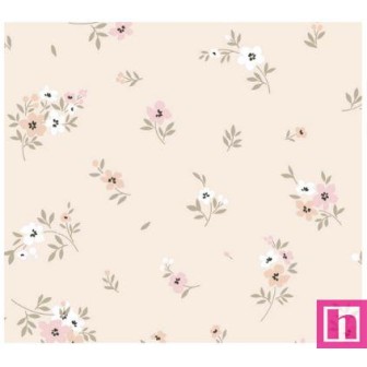 67045 DOBLE GASA ESTAMPADA THELMA (02) 135 CM. 128 GR/M2. ALGODON 100% MARFIL Venta en piezas de 6.00 M