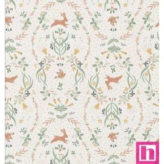 67115 TEJIDO ESTAMPADO ALEXANDRA (01) 1.50 M. 115 GR/M2. ALGODON 100% BLANCO Venta en piezas de 10.00 M