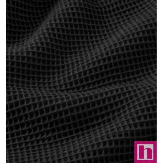 67233 NIDO DE ABEJA CARLO (24) 150 CM. 230 GR/M2. ALGODON 100% NEGRO Venta en piezas de 7.00 M