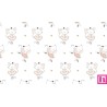 67504 PERCALE ESTAMPADO AVIVA (01) 1.50 M. 115 GR/M2. ALGODON 100% BLANCO Venta en piezas de 10.00 M
