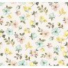 67889 TEJIDO ESTAMPADO LIBERTY NINFA (01) 1.40 M. 110 GR/M2. ALGODON 100% CREMA Venta en piezas de 10.00 M
