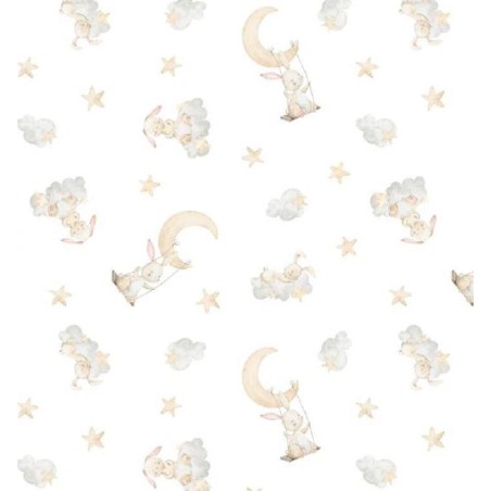 67956 PIQUE ESTAMPADO TERENCE (02) 1.50 M. 140 GR/M2. ALGODON 100% BLANCO Venta en piezas de 6.00 M