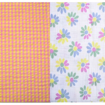 67990 ACOLCHADO ESTAMPADO ESTRAGON (01) 130 CM. 340 GR/M2. ALGODON 100% BLANCO/AMARILLO Venta en piezas de 5.00 M