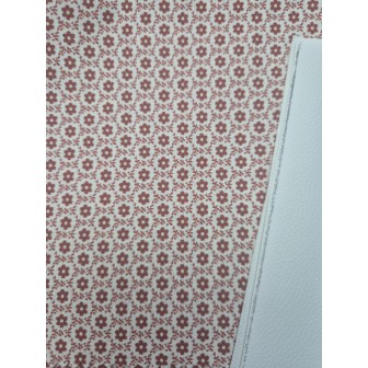 68027 TEJIDO ESTAMPADO SESAMO (90) 150 CM. 145 GR/M2. ALGODON 100% NATURAL/TEJA Venta en piezas de 10.00 M